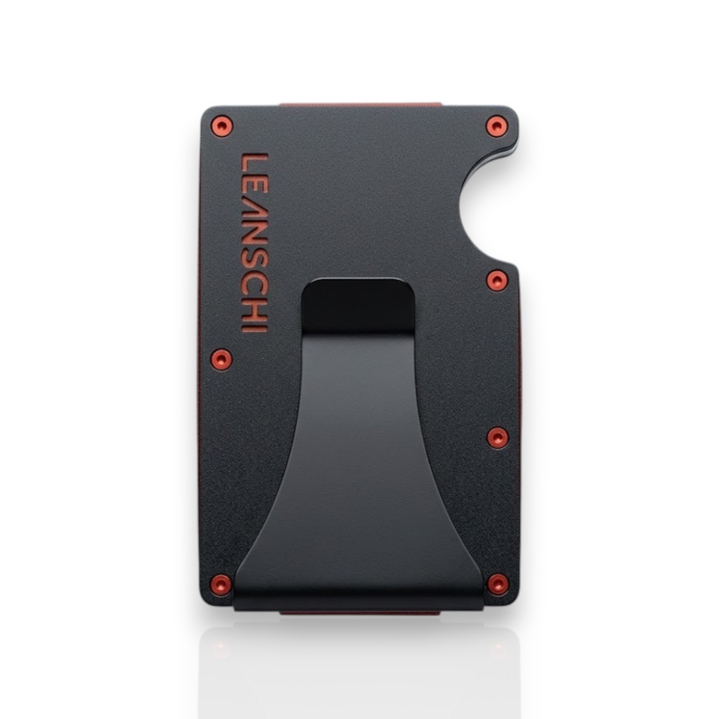 LEANSCHI Tech-Wallet – Μεταλλικό Πορτοφόλι & Θήκη Καρτών με Κλιπ Χαρτονομισμάτων & Προστασία RFID